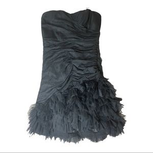Max And Cleo Strapless Black Dress